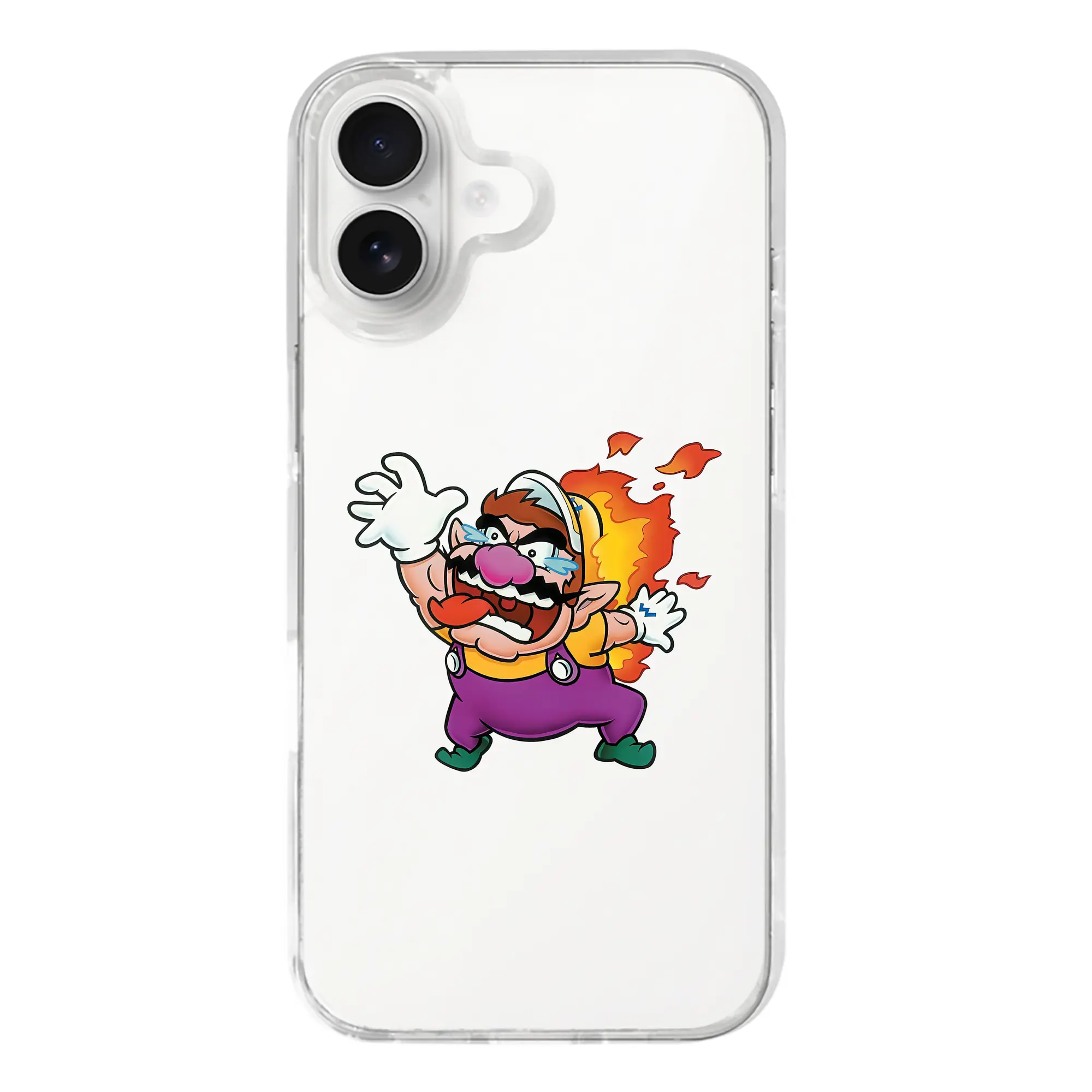 マリオ グッズ ワリオ - iPhone 17シリーズ 透明スマホケース – 薄型・耐衝撃・精密フィット保護カバー